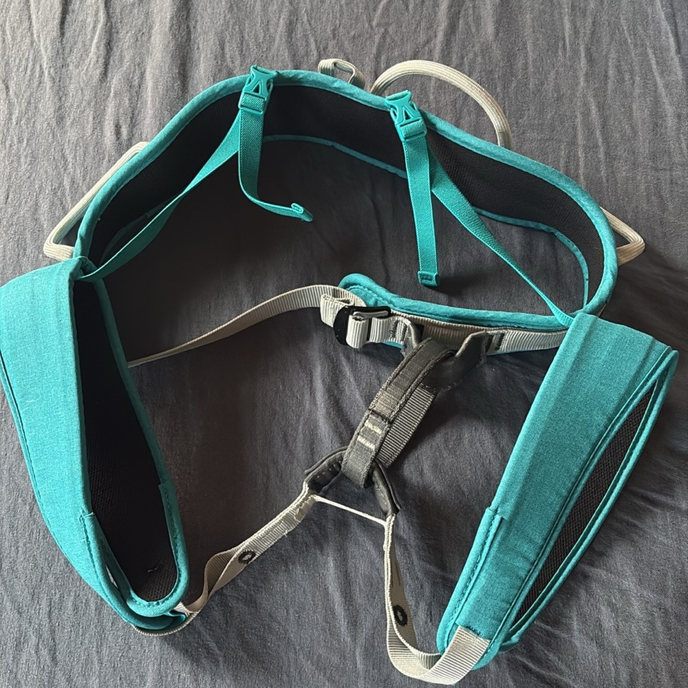 Petzl CORAX LT Climbing Harness - Turquoise Women's Size Small - Picture 4 of 9